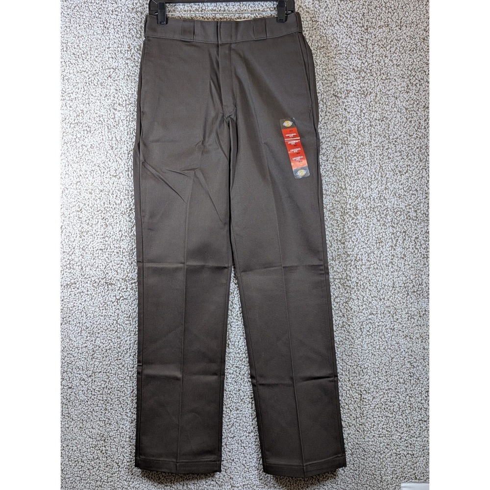 New Dickies 874 Original Fit Work Pants Men's 30x34 Brown‎